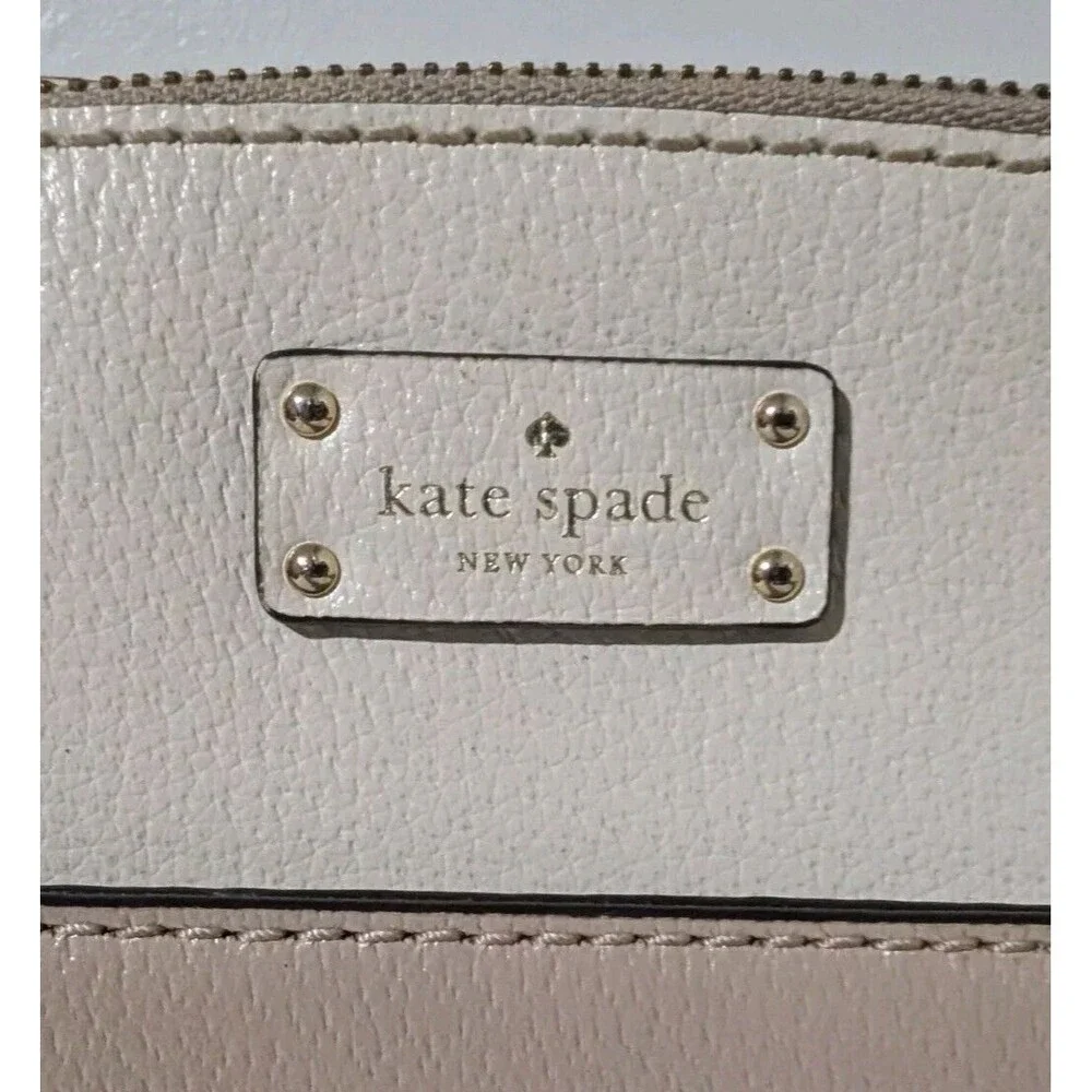 Kate Spade New York Crossbody Grove Street Millie Pebbled Leather Pink White - Picture 3 of 14